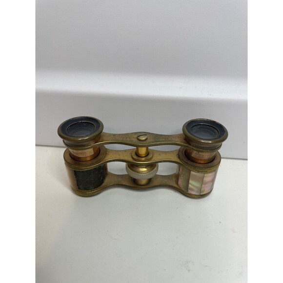 (as is) G.E PRYOR OPTICIEN 1 bis RUE AUBER PARIS MOTHER OF PEARL OPERA GLASSES - Picture 1 of 7